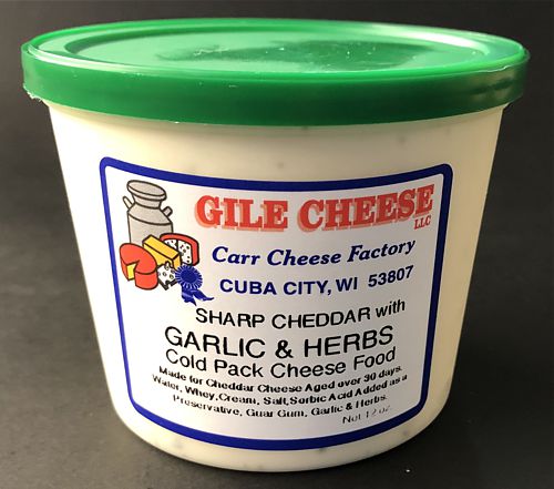 Sharp Cheddar Spread with Garlic Herb - 12 oz.